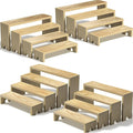 4 Set Wooden Tiered Risers Display Stands by Unknown