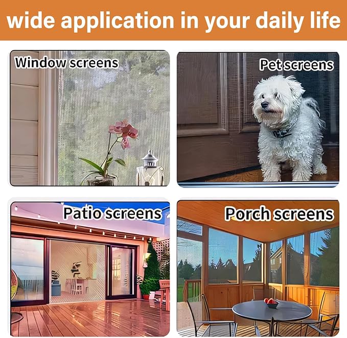 Window Screen Replacement Kit Width:36in Length:158 Fiberglass|Includes Full - Image 6