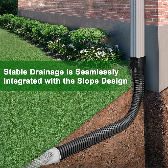 4” Slope Drainage Grate Cover, Rain Diverter, Drainage Grate Yard Drain Emitter - Image 5
