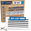 12x4 Aluminum Wall Ceiling Air Return Vent Cover HVAC Rustproof Grille by ACLAMINAIRE