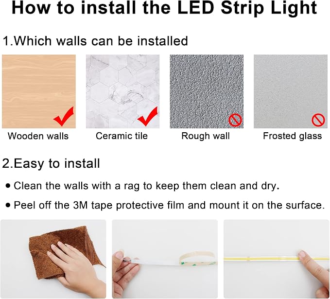 AXMOTUT COB LED Strip Light Warm White, High Bright LED Lights - Image 4
