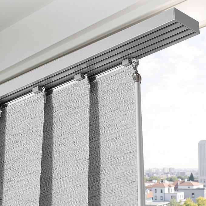 VEVOR Panel Track Blinds, Extendable Track from 45.8 in to 86 in W, Trimmable - Image 8