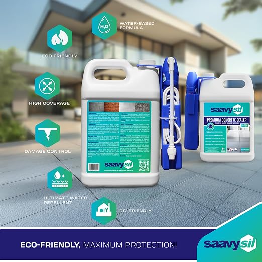 Concrete Sealer, Sprayer Included, Silane Siloxane, Water-Based Penetrating - Image 5