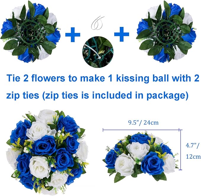 BLOSMON Blue Flowers Artificial - Image 4