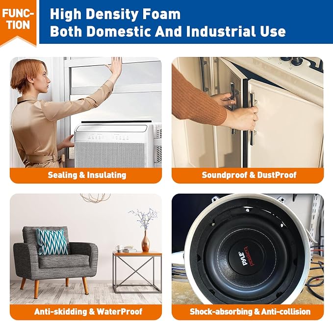 MAGZO Door Weather Stripping, 1/2 Inch W X 1/8 Inch T X 198 Ft Total - Image 5