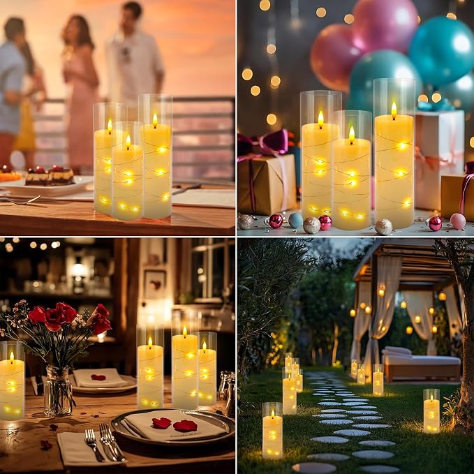 12 Pcs Ivory Colored Flickering Flameless Candles, Battery Powered | Equipped - Image 9