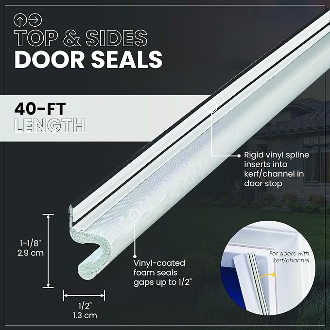 MD Building Foam Top and Sides Door Seal - Image 2