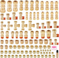 119PCS DOT Brass Compression Quick Connect Air Line Fittings Kit | 6 Size 1/4" by Unknown