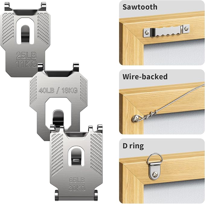25 40 65 LB Picture Hangers Claw - Image 4