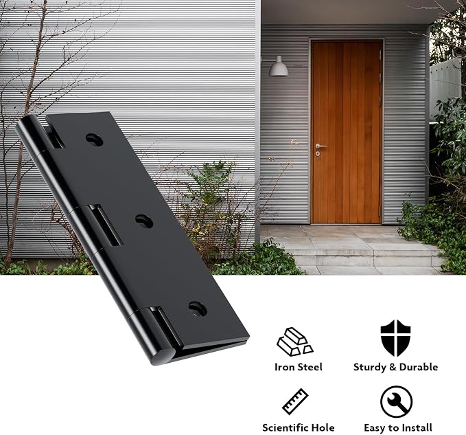 3 Pack 4”x 2.6” Black Door Hinge - Image 4