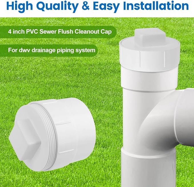 4" PVC Sewer Cleanout Adapter - Image 5