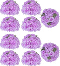BLOSMON Artificial Flower Balls Centerpieces: 10 Pcs 11.8" Lilac Rose Hydrangea by Blosmon