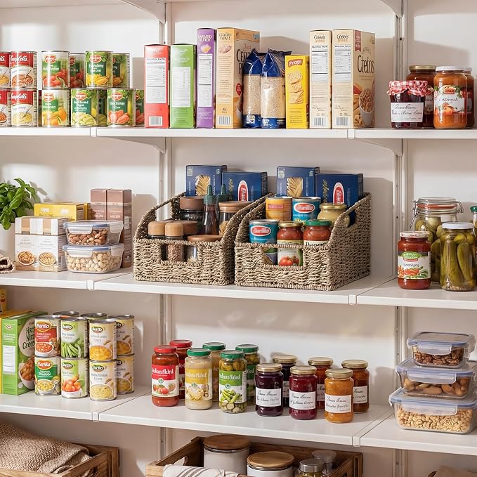 StorageWorks Seagrass Storage Baskets, Pantry Baskets, Pantry Organizers and - Image 5
