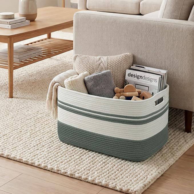 Large Laundry Basket/Hamper, Baby Blanket Basket, - Image 3