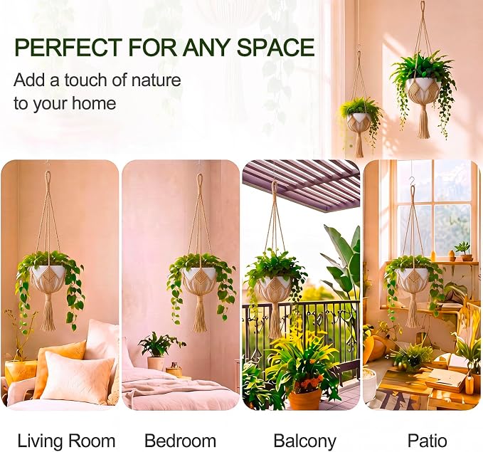 Shappy Boho Macrame Plant Hanger - Image 3
