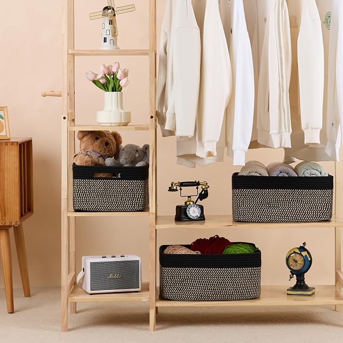 MiniArk Large Storage Baskets for Organizing, Baby Nursery, Toy Bins Box - Image 3