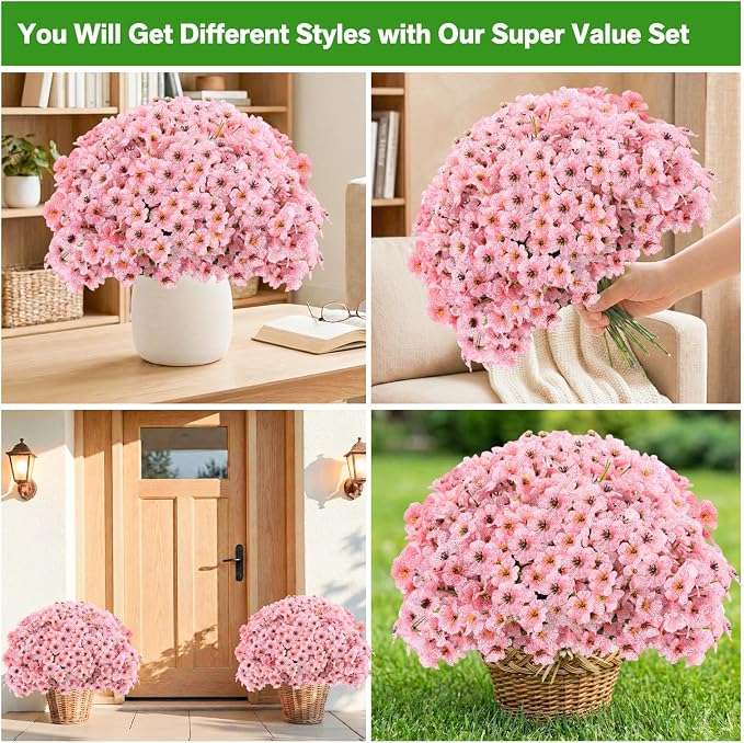 Powbrace 22 Pack Artificial Flowers - Image 3
