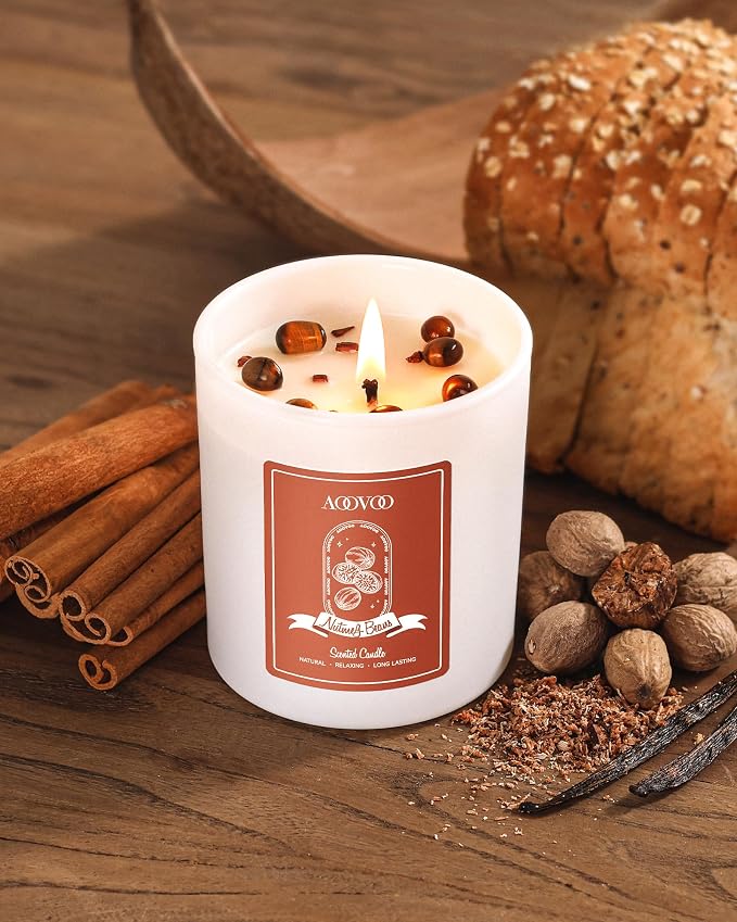 AOOVOO Nutmeg Beans Scented Candles - Image 3