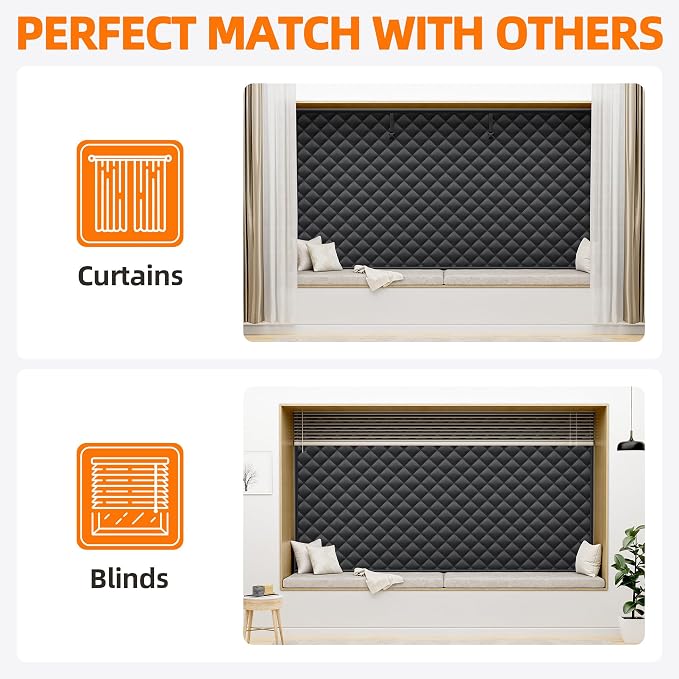 Window Insulation Kit for Winter 38"x50" Cold Weather Thermal Curtain - Image 7