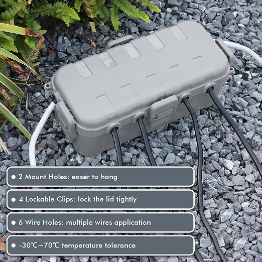 RESTMO Outdoor Electrical Box Waterproof, Extension Cord Cover | IP54 - Image 4