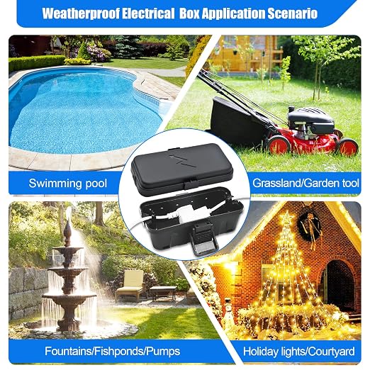 Hrensaw 3PCS Small Weatherproof Electrical Connection Box, Outdoor Electrical - Image 7