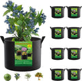 25 Gallon Plant Grow Bags 8 Pack 300G Fabric Pots by FEEDGARDEN
