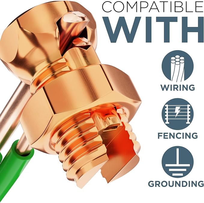 THE CIMPLE CO 1 Pack, Size #6 Copper Split-Bolt Connector 6 AWG - Image 3