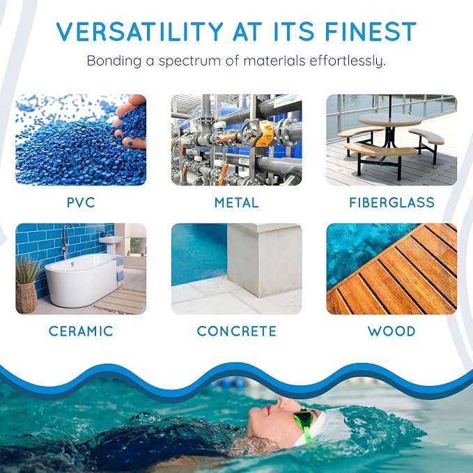 Swimming Pool Epoxy Repair Kit | Waterproof Epoxy Putty | Pool & Spa Repair | - Image 2