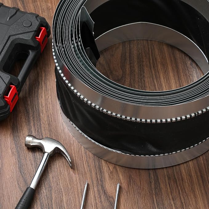 Zonon 6-1/2 x 100 ft Vinyl Flexible Duct Connector Canvas Duct Connector Roll - Image 5