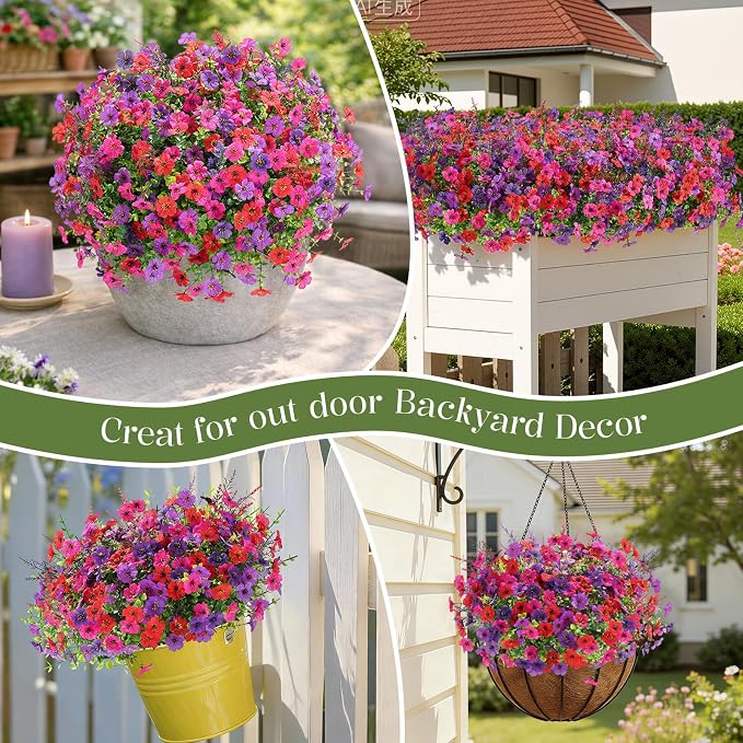 SHareconn 24 Bundles Artificial Flowers - Image 9