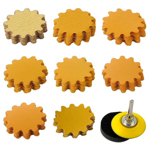 MAXMAN 2" Sanding Discs, 60-600 Grit Wet/Dry Pads | Hook & Loop Sander Pads by MAXMAN