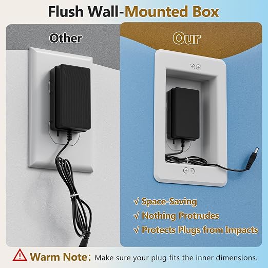 DVFR1W-1 Recessed Outlet Box, Outlet Mounting Box - Image 4