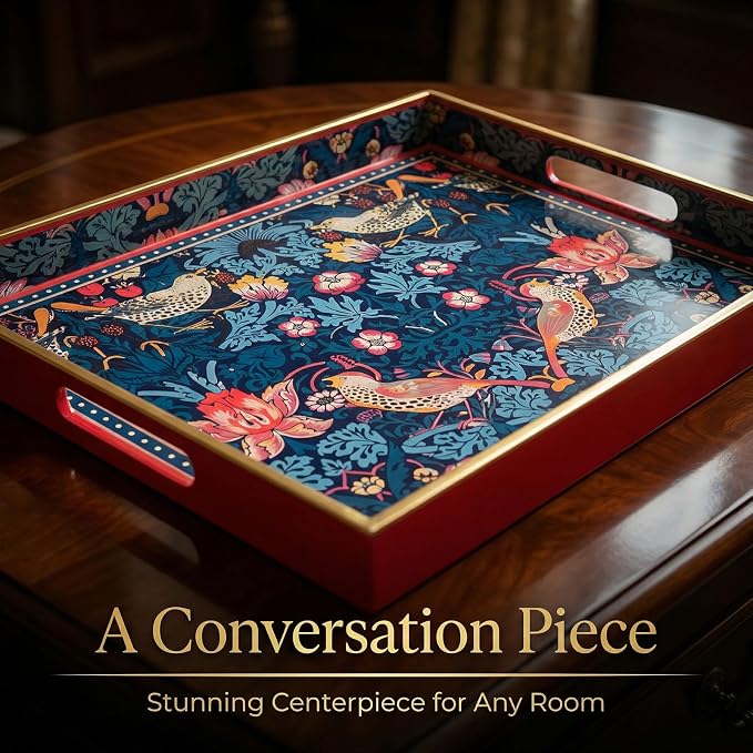Decorative Tray, Marbling Plastic Tray - Image 2