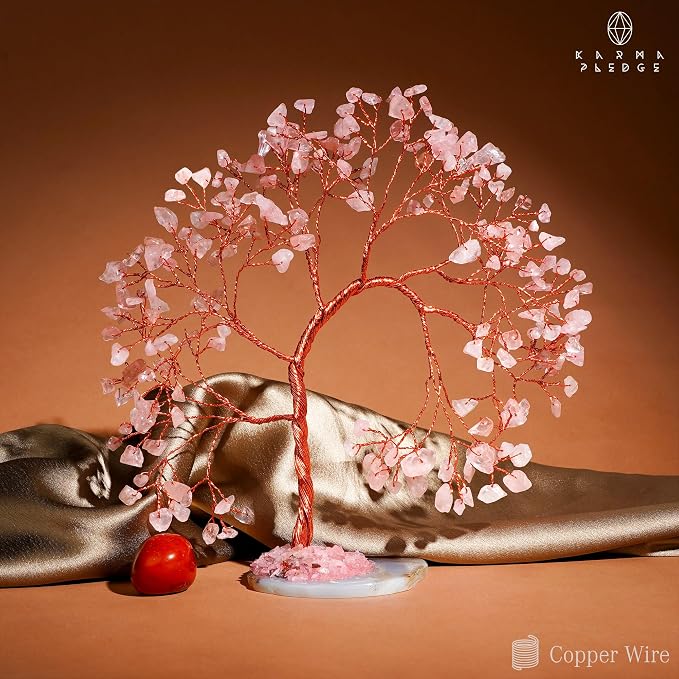 Rose Quartz Crystal Tree of Life - Image 5