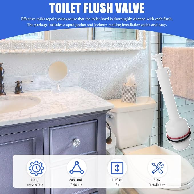Toilet Flush Valve Replacement Compatible - Image 6