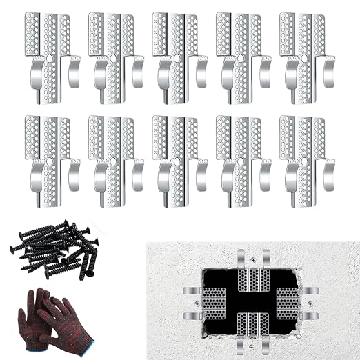 16 Pack Stainless Steel Drywall Patch Repair Clips, Heavy-Duty Wall Patch Clip by EverytingforYou