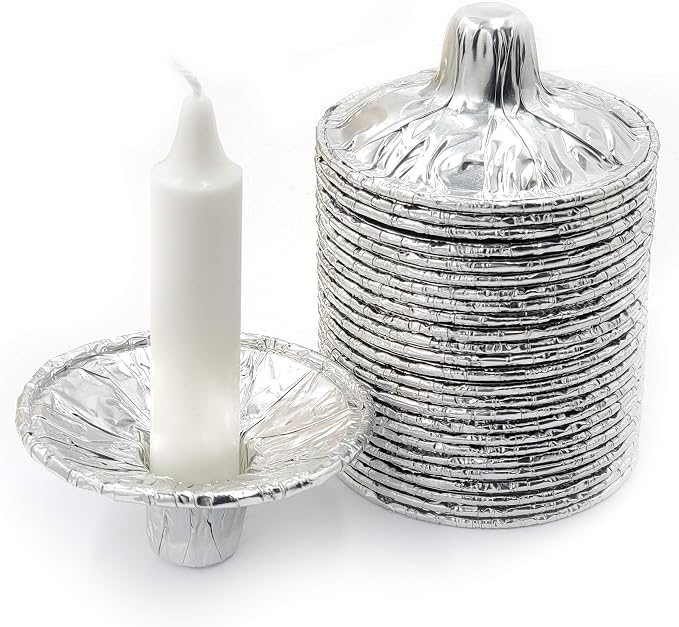 The Dreidel Company Extra Heavy Disposable Candle Holders, 100 Pack - Image 7