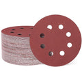 HARFINGTON 150 Pcs 5 Inch Sanding Discs 600 Grit Red Aluminum Oxide 8 Hole | by HARFINGTON