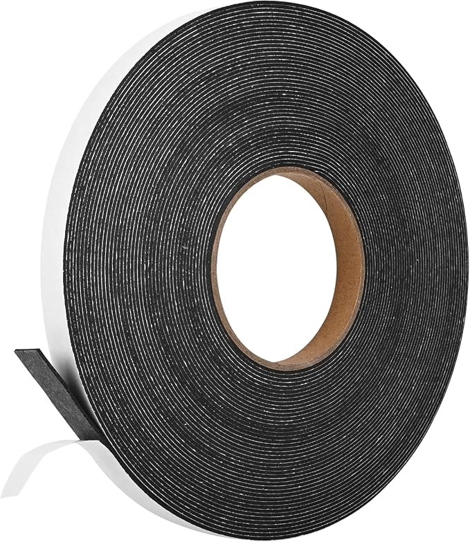 Kikerike Self Adhesive Foam Tape Weatherstrip 1/2In x 1/16In x 66Ft High by Kikerike