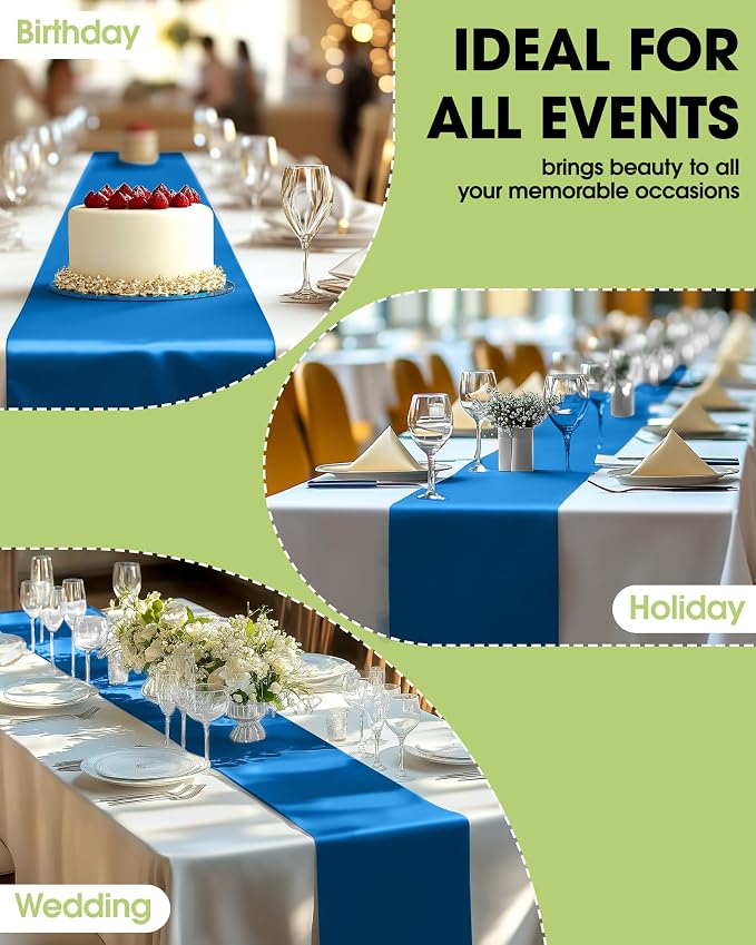 Pureegg Blue Plastic Table Runners - Image 6