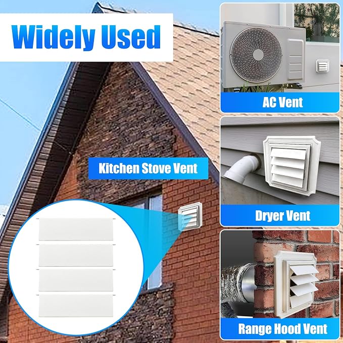 4" Dryer Vent Covers Panel - Image 5