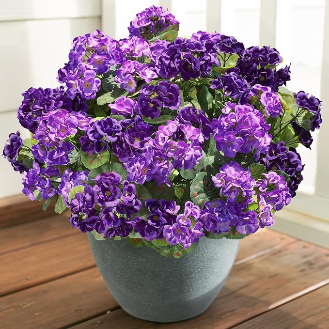 Artificial Geranium Fake Flowers - Image 8