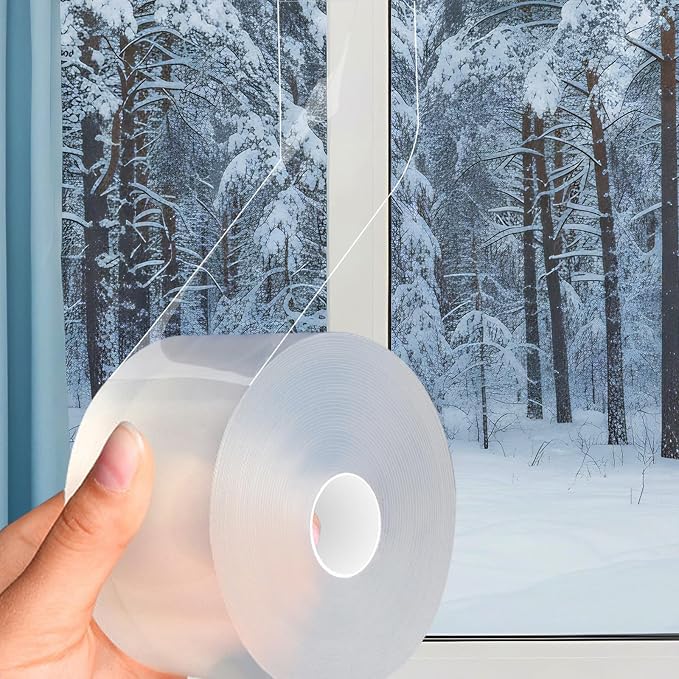 Window Insulation Tape for Winter Heavy Duty Weather Stripping Sealing Film by APORNI
