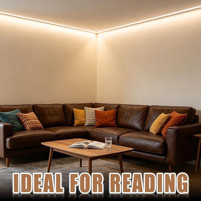 RadiantFlux 4000K 30Ft LED Strip Lights, Dimmable Natural Indoor Lighting - Image 5