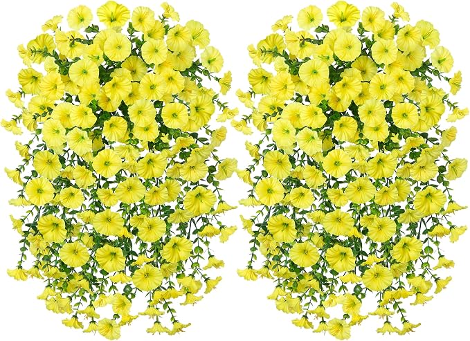 2 PCS Artificial Fall Faux Hanging Flowers Plants - Image 5