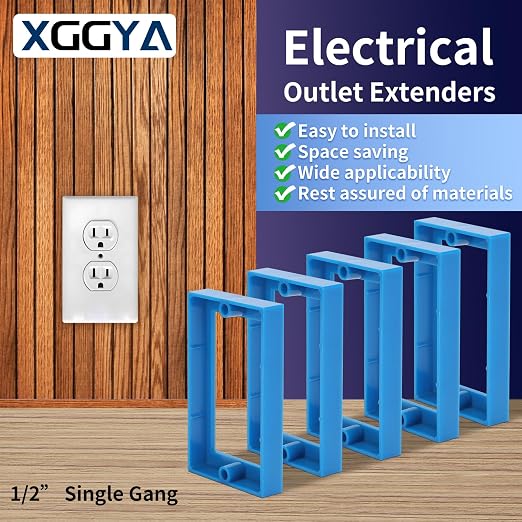 Single Gang Receptacle Outlet Box Extenders 1/2" - Image 2