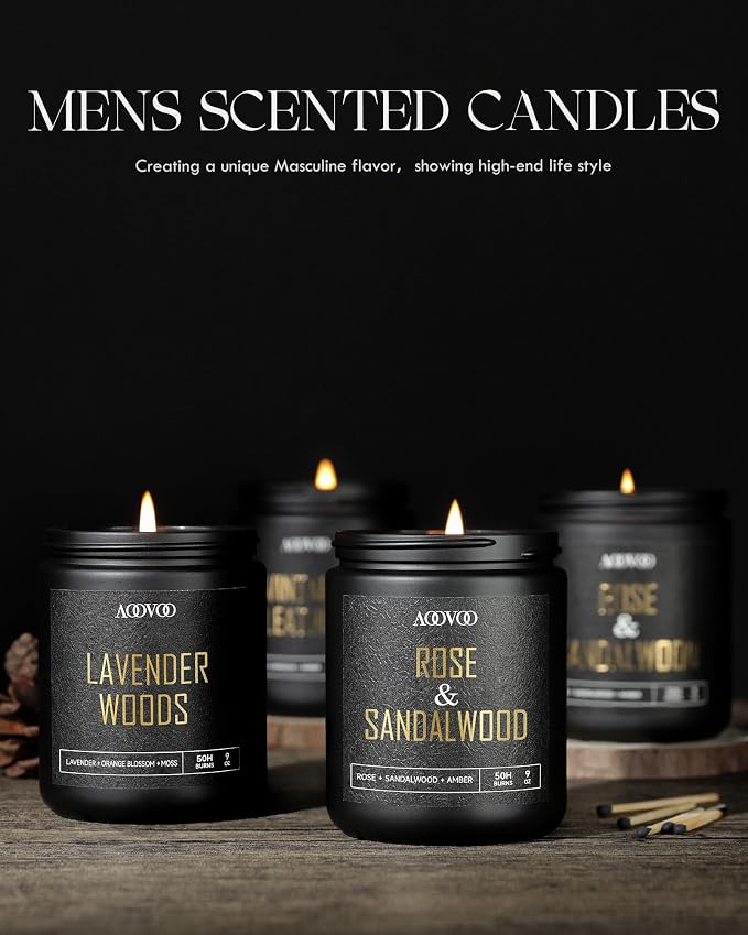 AOOVOO Scented Candles for Men - Image 8