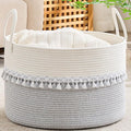 KAKAMAY Large Blanket Basket by KAKAMAY