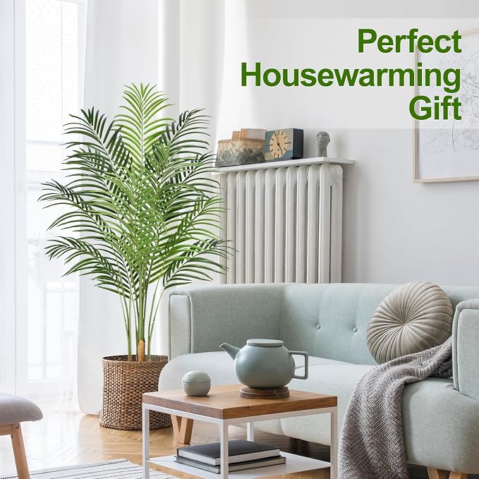 5ft Artificial Palm Tree Indoor Plant Tall Fake Tropical Paradise Palm Tree in - Image 9