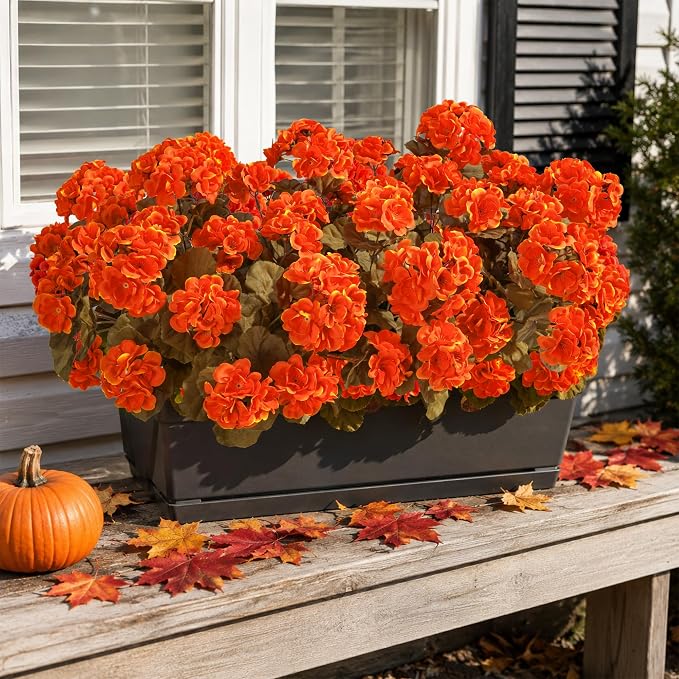 Fake Geraniums Artificial Flowers - Image 4